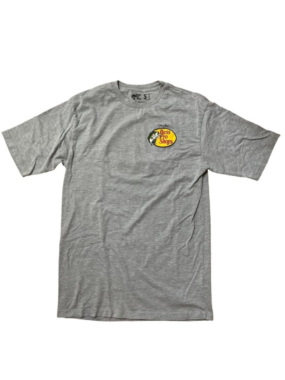 Gray Bass Pro Shops Short Sleeve Tshirt Top Size Small